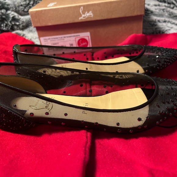 Authentic Christian Louboutin Follis Strass Black - Picture 4 of 10